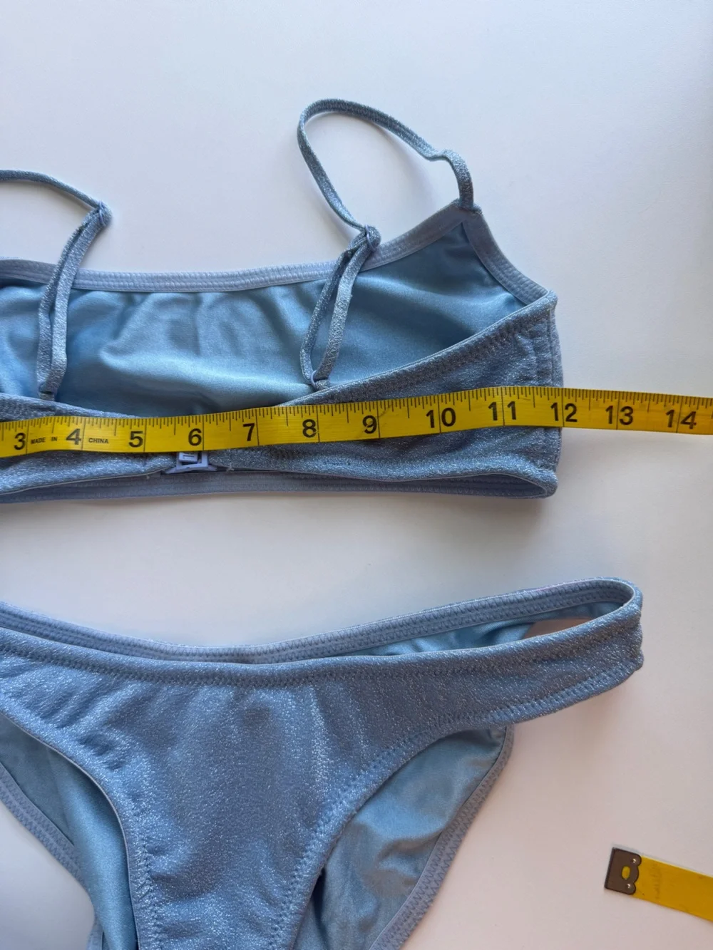 triangl swimwear Blue Shimmer Bikini Set